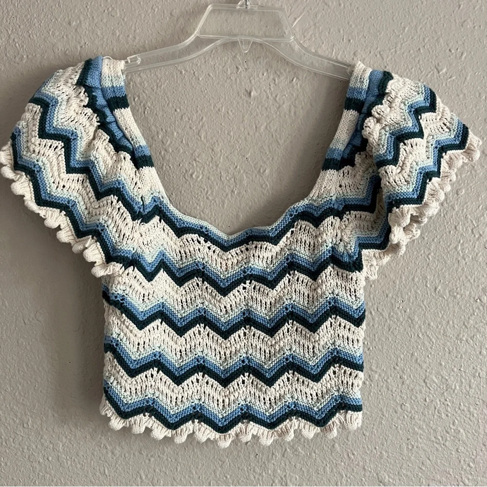 Zara crochet crop top